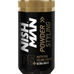 Nishman Powder Styling P5+ Ultra Hold Puder do stylizacji włosów dla mężczyzn, ultra mocny 20g