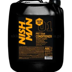Nishman Pro-Hair No.01 Salon Size - zestaw do salonu fryzjerskiego / barberskiego szampon i odżywka dla mężczyzn 2 x 5000ml