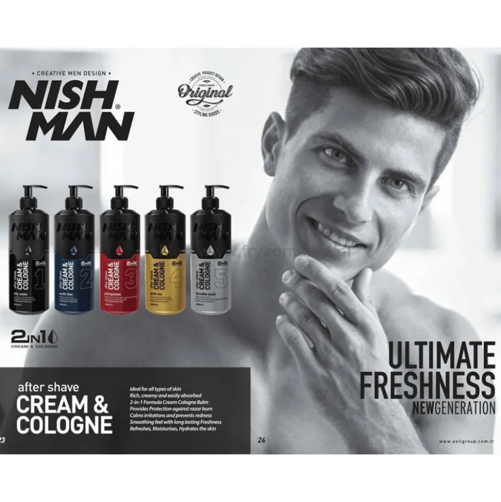 Nishman Pro-Hair No.01 Szampon do włosów z keratyną dla mężczyzn 5000ml