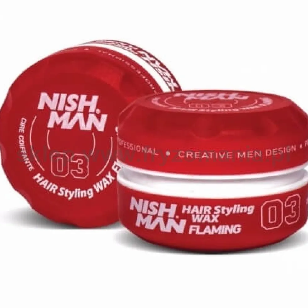 Nishman Styling Wax 03 Flaming pomada do włosów o zapachu mango, mocna 150ml