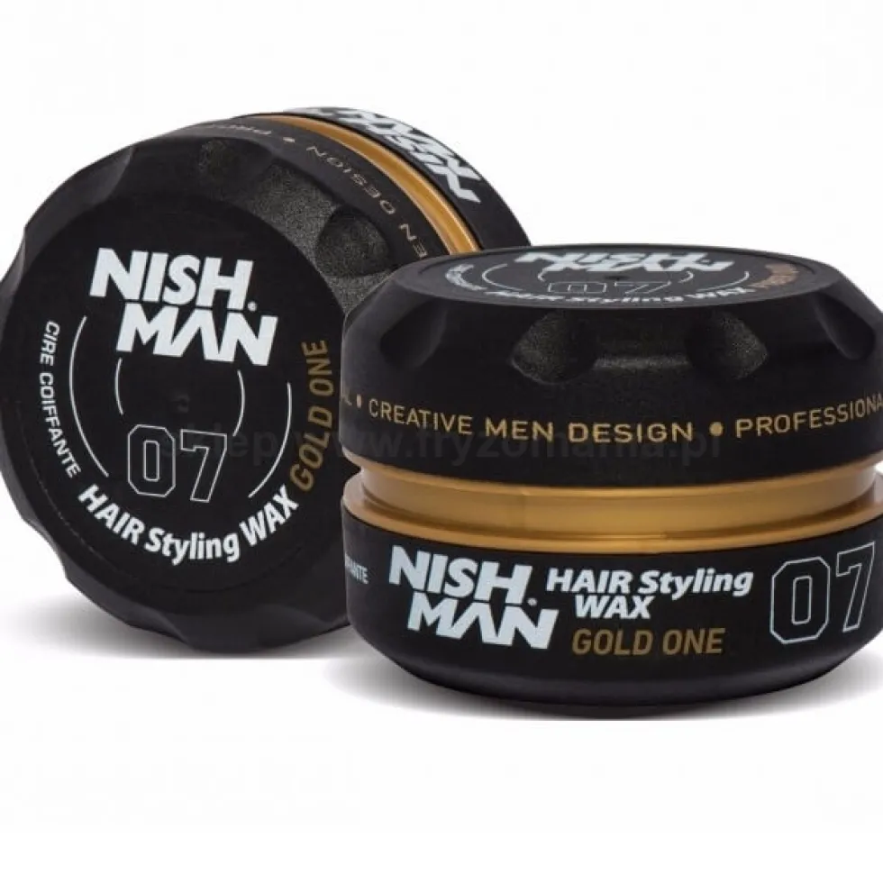 Nishman Styling Wax 07 Gold One pomada, średnie utrwalenie i połysk 150ml
