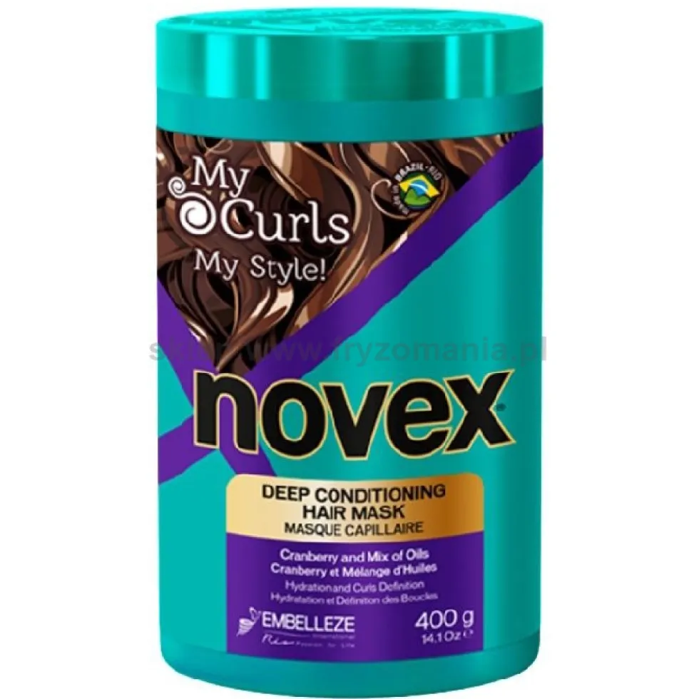 Novex My Curls maska nawilżająca do włosów kręconych 400g