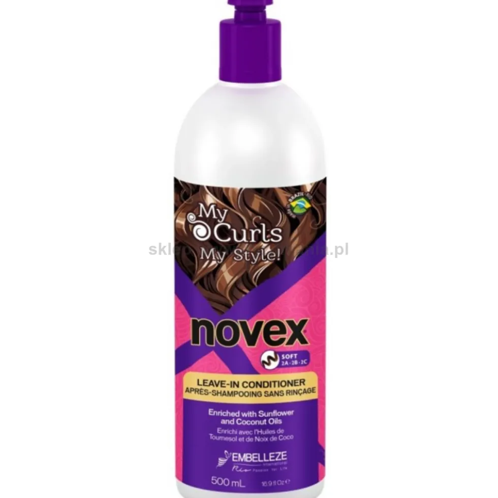 Novex My Curls Soft Leave In odżywka nawilżająca do włosów lekko kręconych 500ml