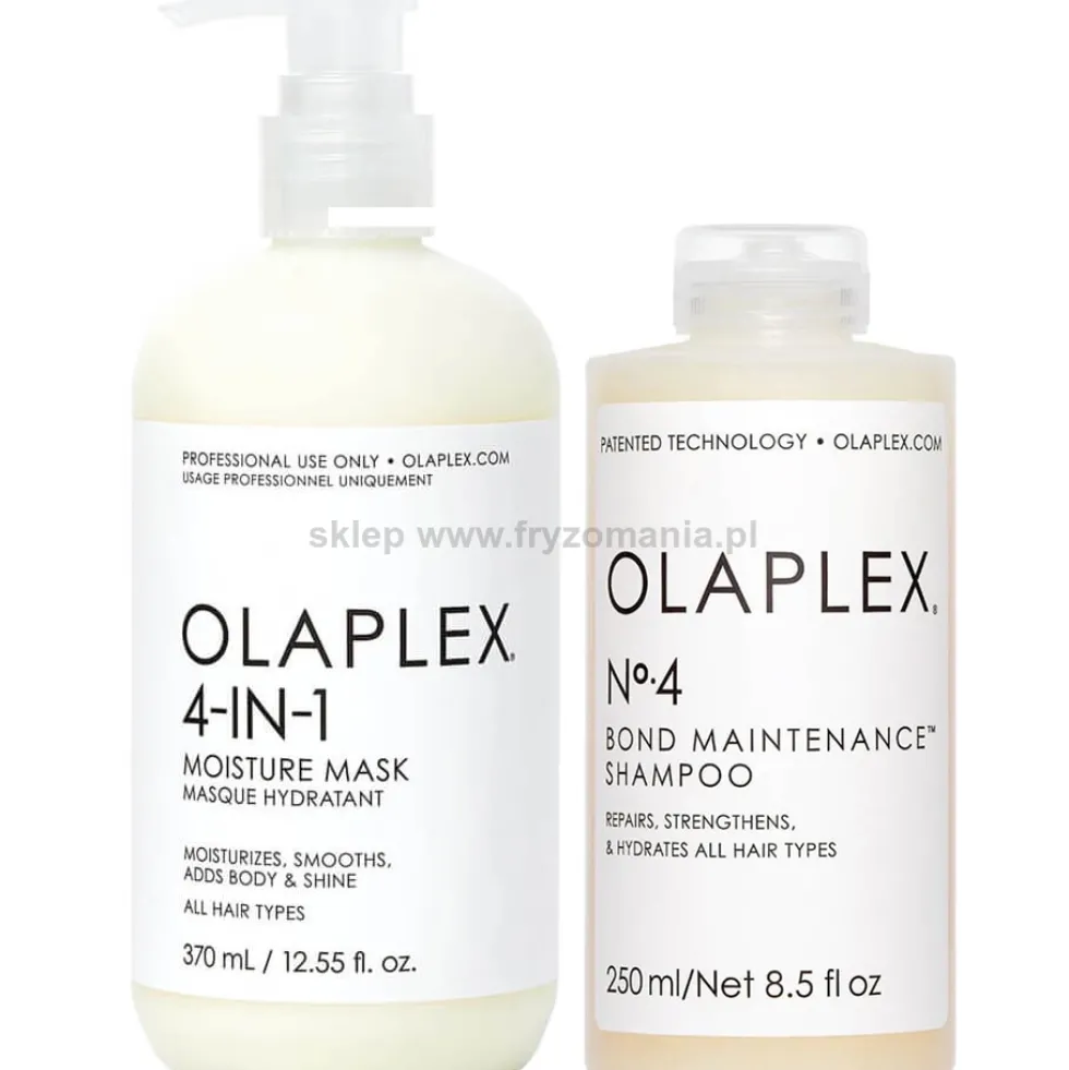Olaplex 4 i 4-in-1 - zestaw do regeneracji włosów szampon 250ml i maska 370ml