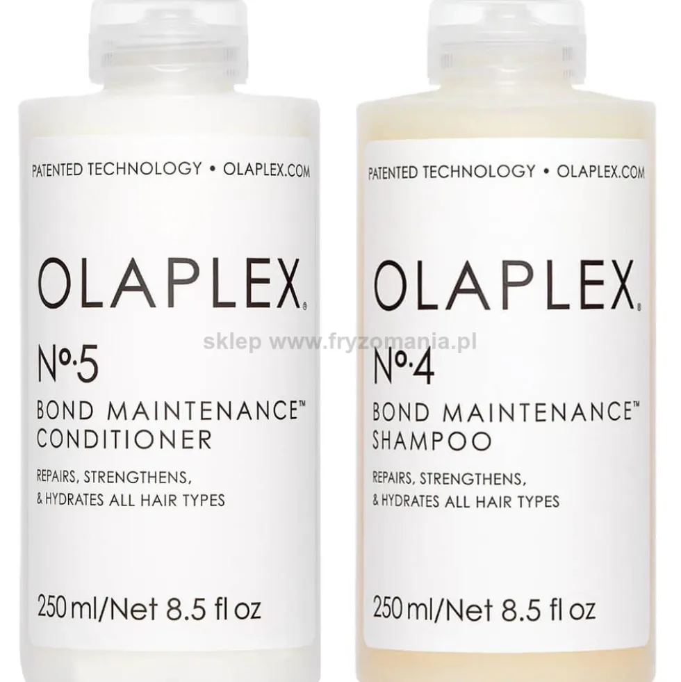 Olaplex 4 i 5 Maintenance - zestaw do oczyszczenia i odbudowy włosów szampon 250ml i odżywka 250ml
