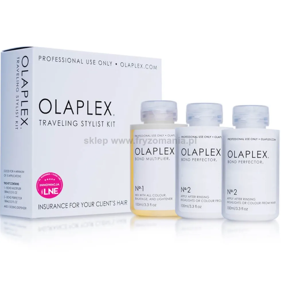 Olaplex No.1 No.2 + No.2 Traveling Stylist Kit Zestaw do regeneracji włosów 3x100ml