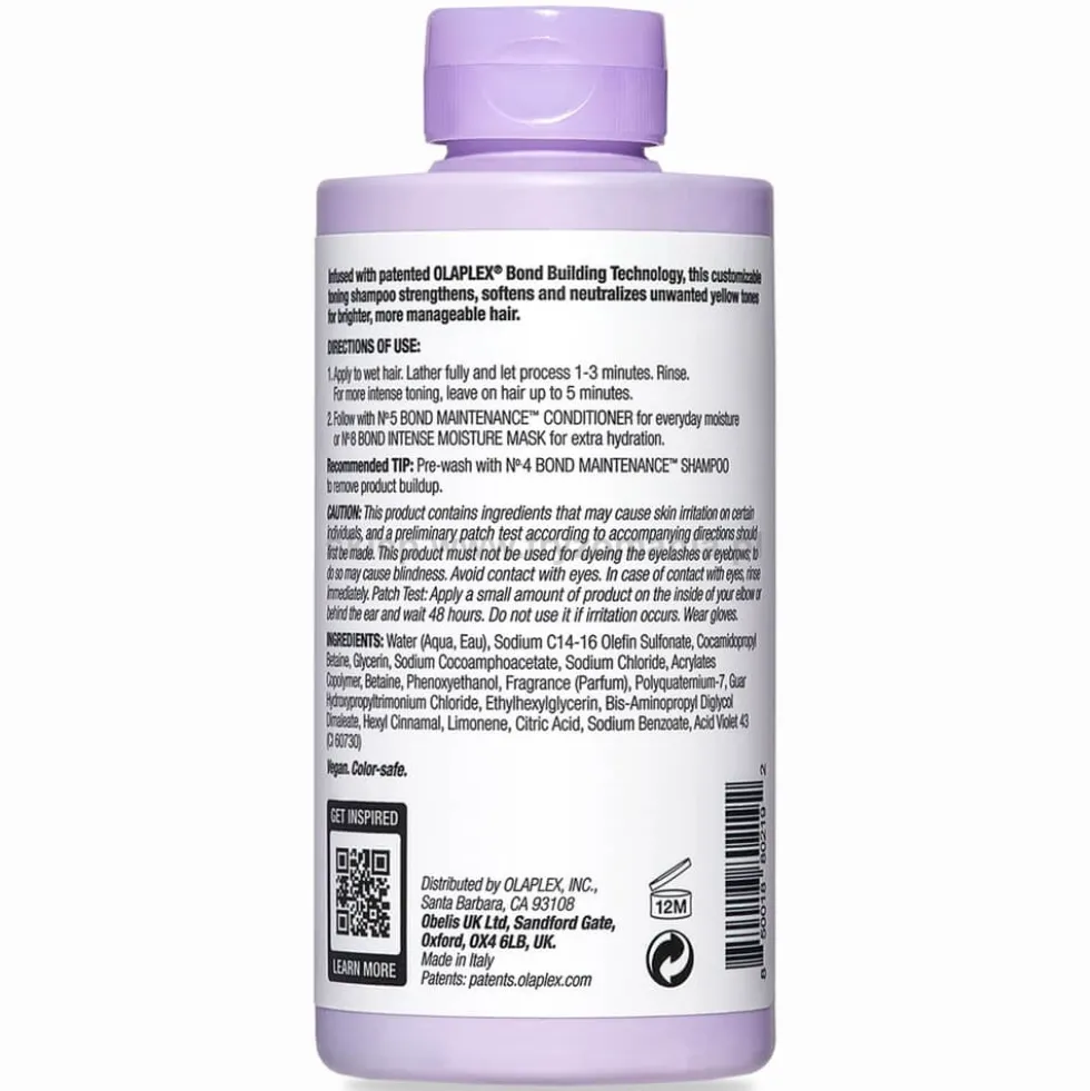Olaplex 4P Blonde Enhancer, szampon tonujący do włosów blond i siwych 250ml