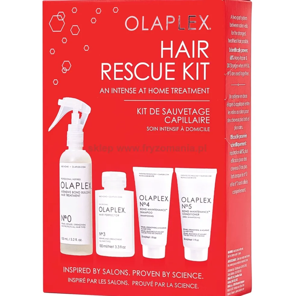 Olaplex 0 3 4 5 Rescue Kit - zestaw do intensywnej regeneracji włosów