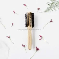 Olivia Garden Bamboo Touch Blowout Boar Szczotka do modelowania włosów, rozmiary 15, 20, 30, 40mm