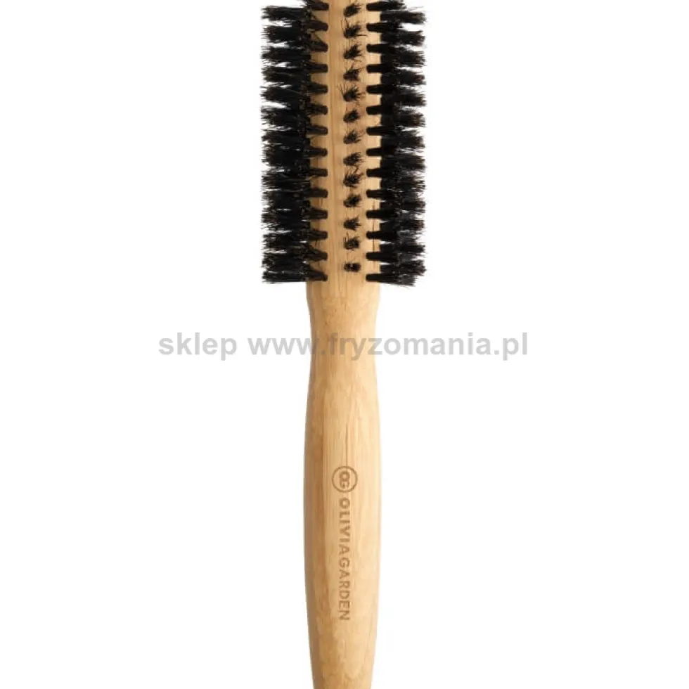 Olivia Garden Bamboo Touch Blowout Boar Szczotka do modelowania włosów, rozmiary 15, 20, 30, 40mm