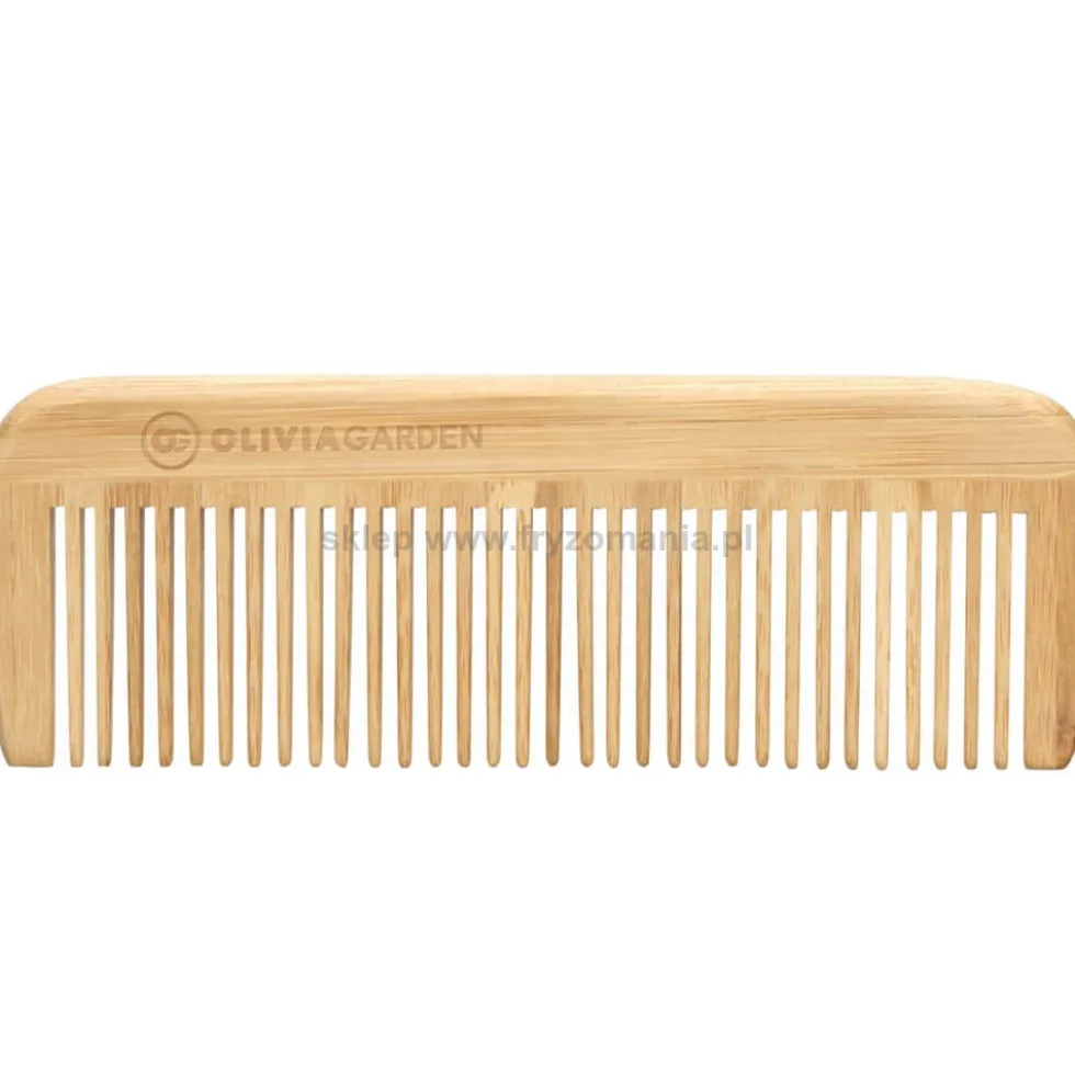 Olivia Garden Bamboo Touch Comb 4 Grzebień bambusowy do rozczesywania do włosów, 15cm