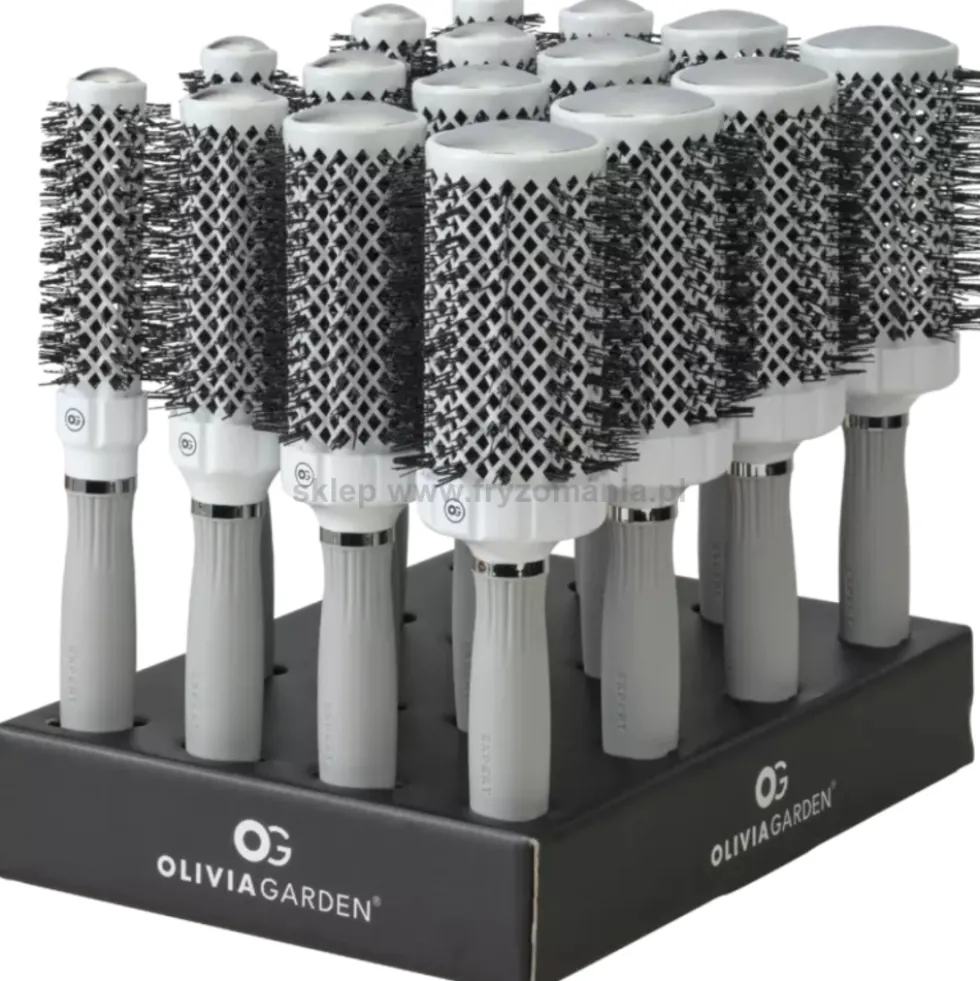Olivia Garden Display Expert Blowout Grip Zestaw szczotek do modelowania włosów 16szt.