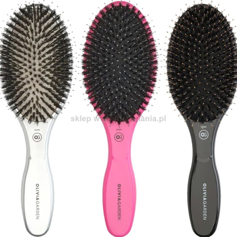 Olivia Garden Expert Care Oval Boar&Nylon Szczotka do rozczesywania włosów, różne kolory