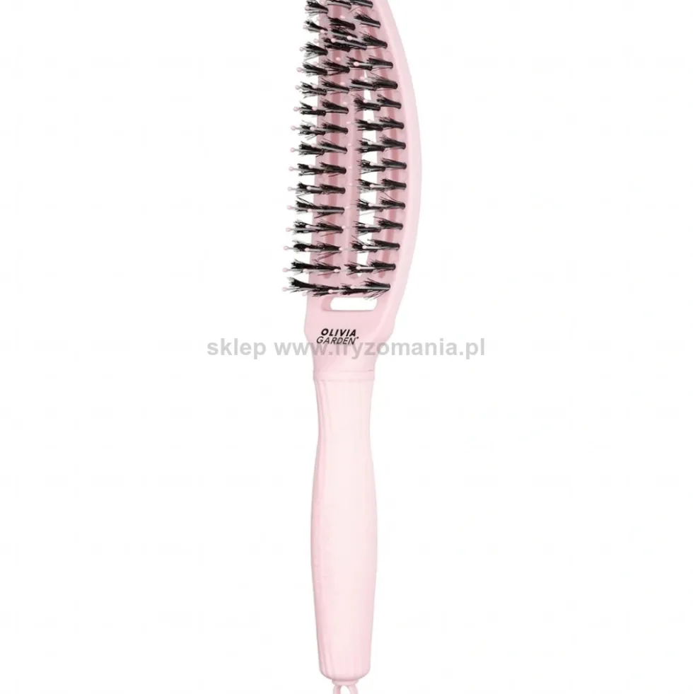 Olivia Garden Finger brush Pastel Pink Szczotka do rozczesywania włosów rozmiary S, M