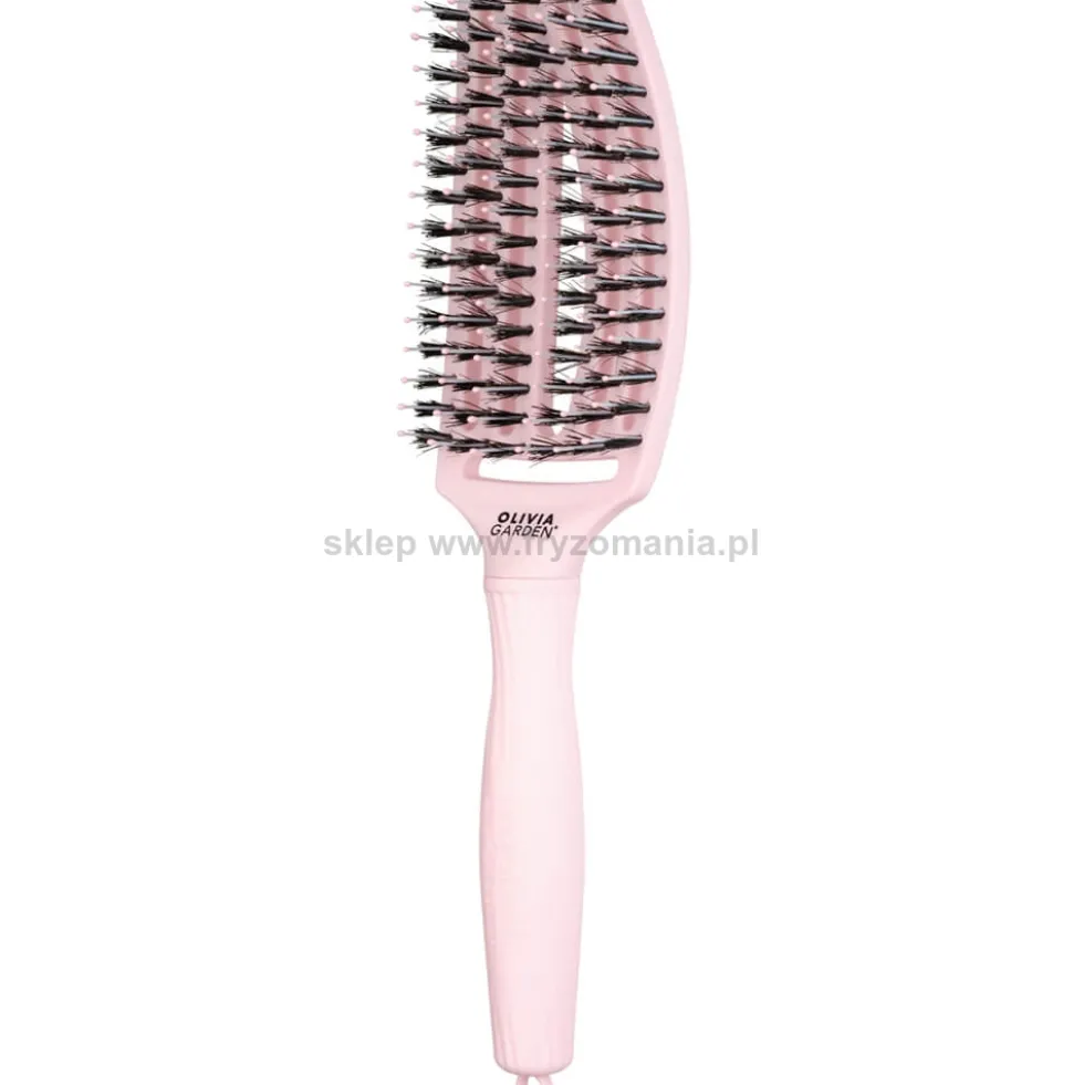 Olivia Garden Finger brush Pastel Pink Szczotka do rozczesywania włosów rozmiary S, M