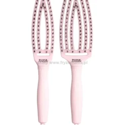 Olivia Garden Finger brush Pastel Pink Szczotka do rozczesywania włosów rozmiary S, M