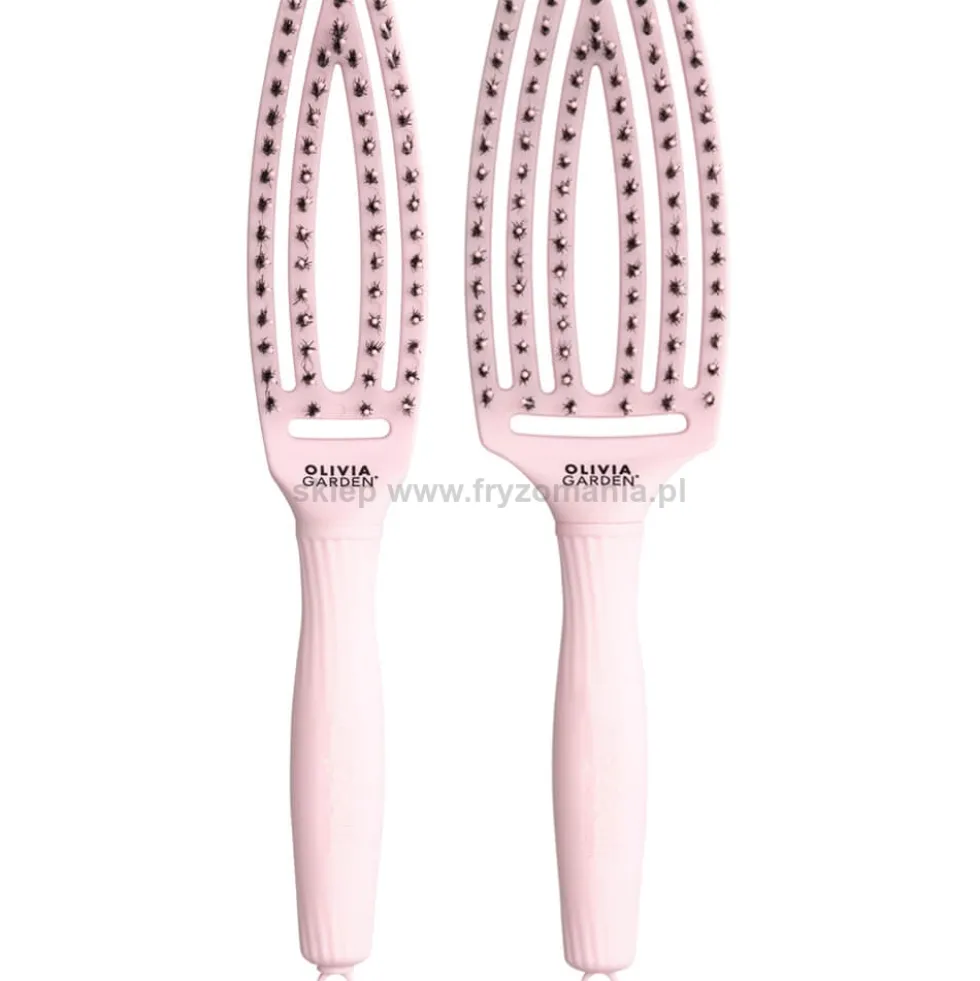 Olivia Garden Finger brush Pastel Pink Szczotka do rozczesywania włosów rozmiary S, M