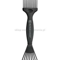 Olivia Garden Mini Przyrząd do czyszczenia szczotek z wytrzymałego materiału czarny