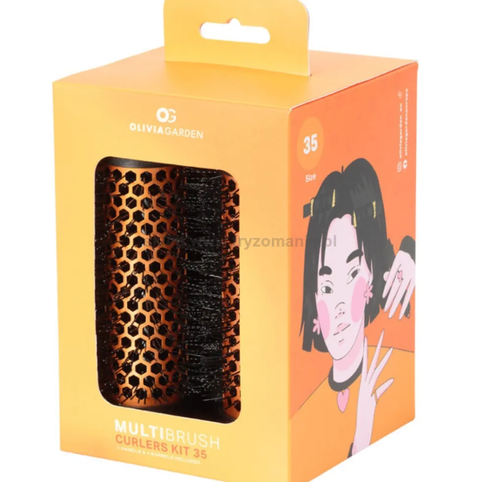 Olivia Garden Multibrush Kit Zestaw szczotek do modelowania włosów 25-55mm 4szt.