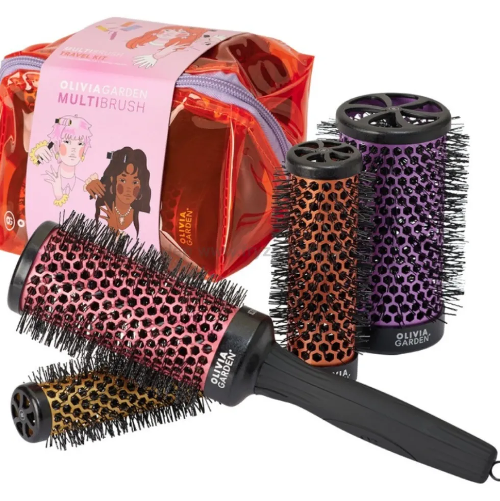 Olivia Garden MultiBrush Travel Kit Zestaw szczotek o różnych średnicach