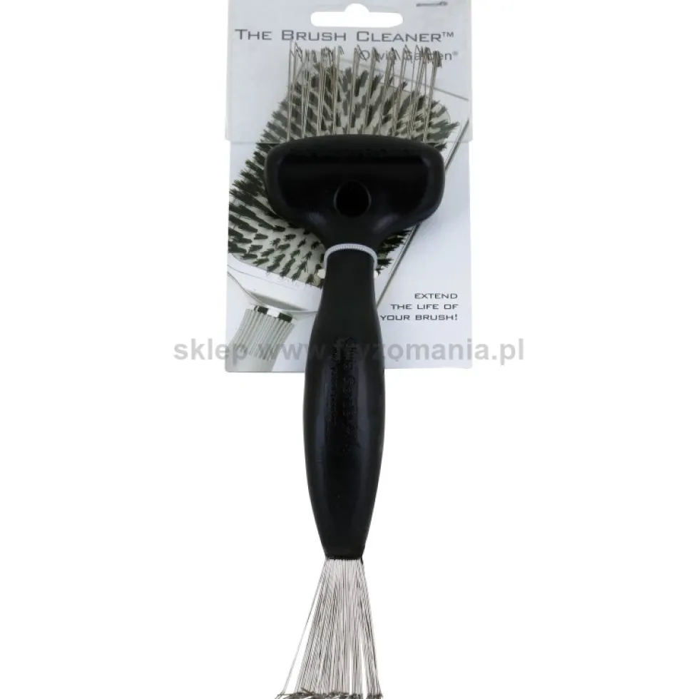 Olivia Garden Przyrząd do czyszczenia szczotek z wytrzymałego materiału czarny