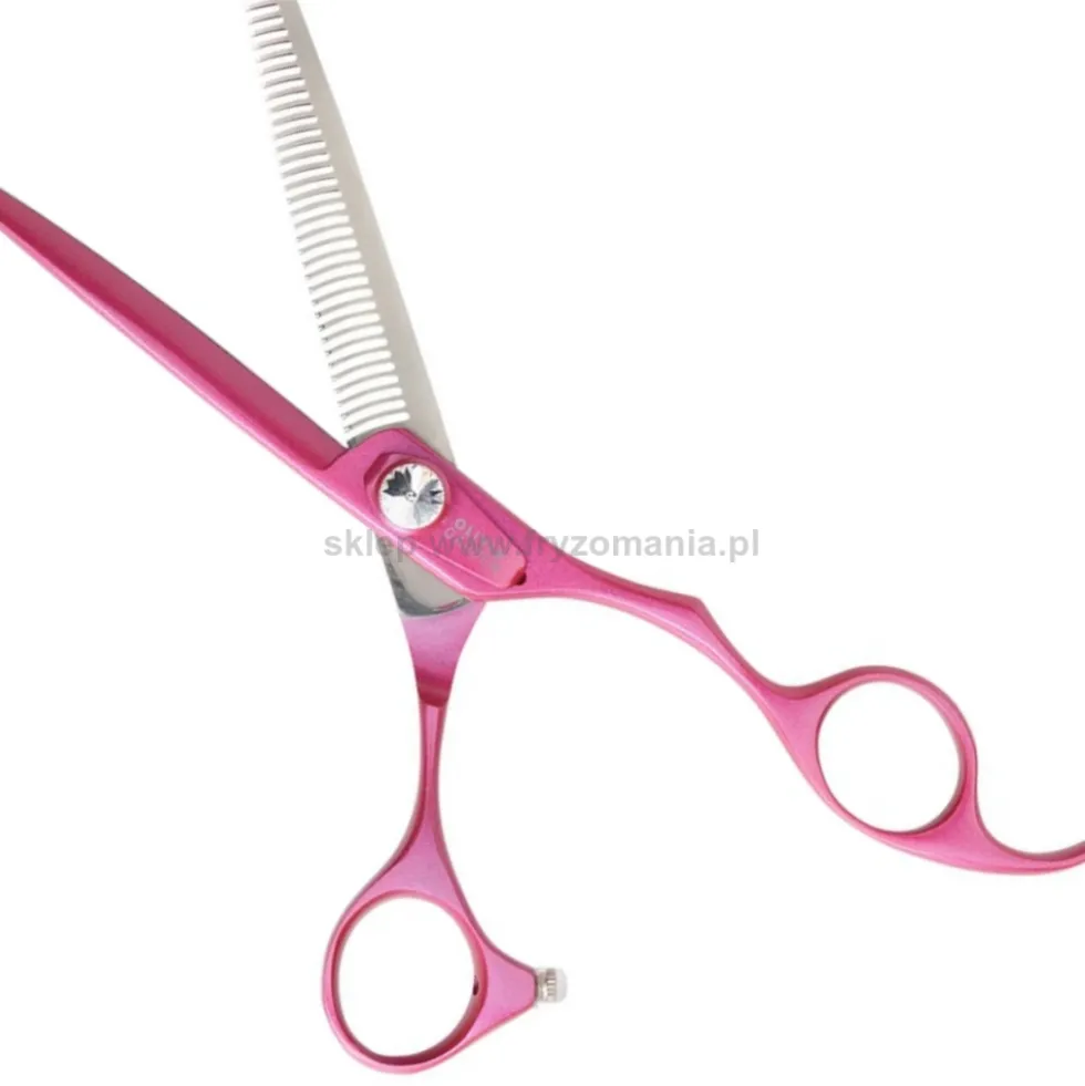 Olivia Garden SilkCut Pink Zestaw nożyczki 5.75" + degażówki 6.35"