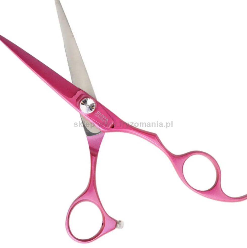 Olivia Garden SilkCut Pink Zestaw nożyczki 5.75" + degażówki 6.35"
