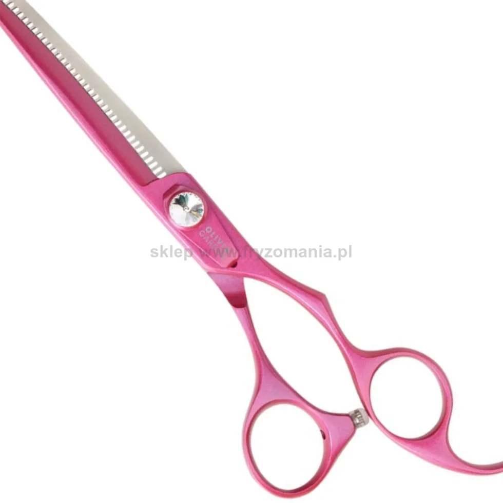 Olivia Garden SilkCut Pink Zestaw nożyczki 5.75" + degażówki 6.35"