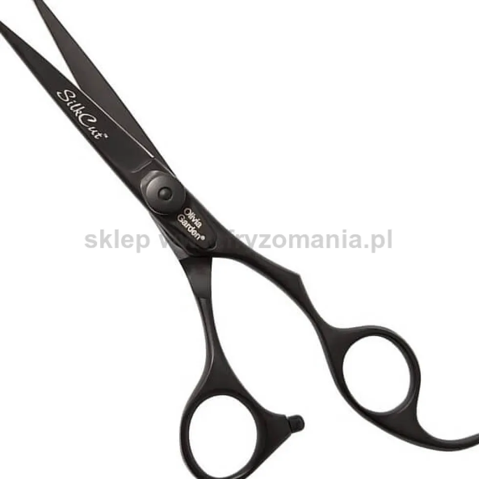 Olivia Garden SilkCut Pro Black Nożyczki do włosów rozmiary 5.75", 6.5"