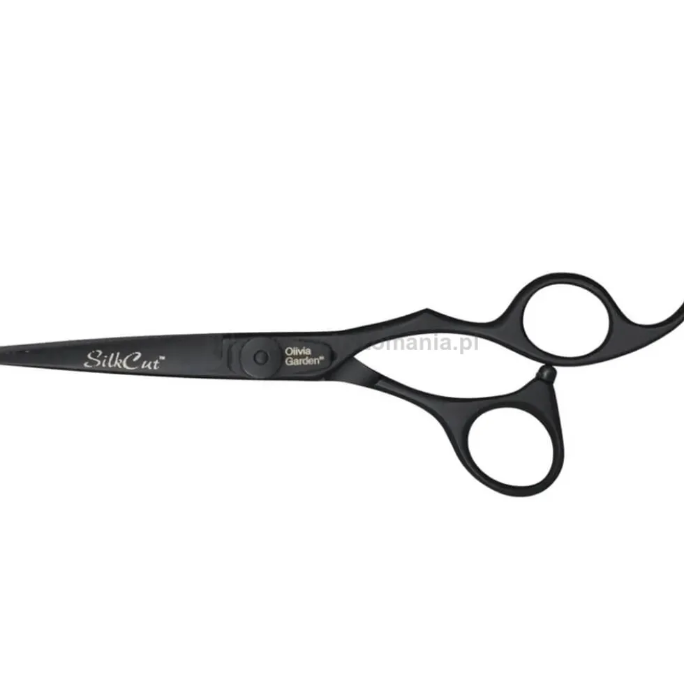 Olivia Garden SilkCut Pro Black Nożyczki do włosów rozmiary 5.75", 6.5"
