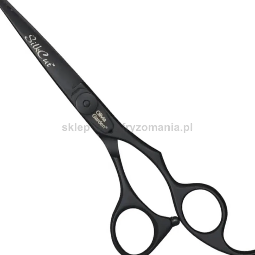 Olivia Garden SilkCut Pro Black Nożyczki do włosów rozmiary 5.75", 6.5"