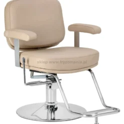 Omega Astra Plus Fotel fryzjerski beżowy, dostępny w 48h