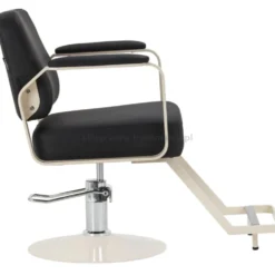 Omega Aurora Fotel fryzjerski czarny, dostępny w 48h
