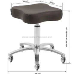 Omega Supremo Krzesło fryzjerskie brązowe, dostępne w 48h
