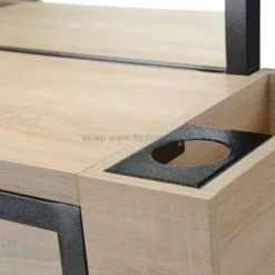 Panda Crudo konsoleta fryzjerska pojedyncza w stylu loftowym, płyta laminowana