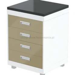 Panda D-60 Labor / Szafka dolna z szufladami do salonu fryzjerskiego, płyta fornir