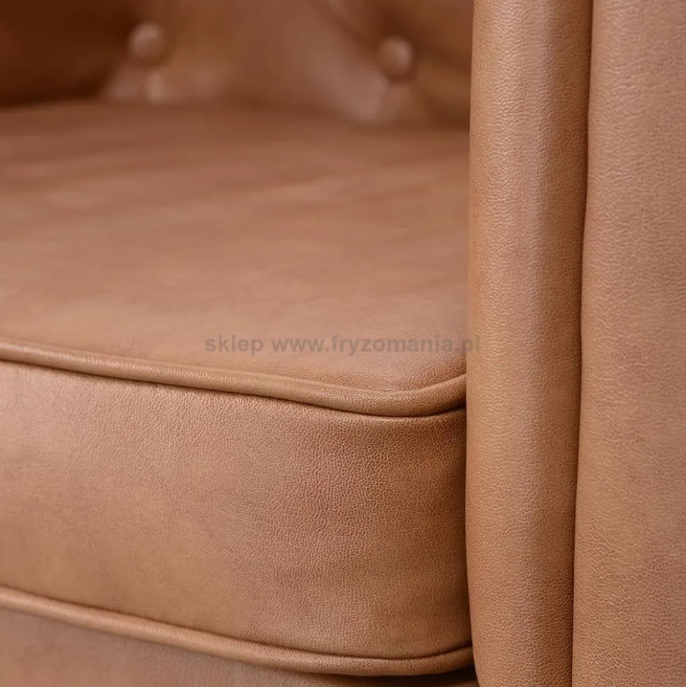 Panda DUKE, fotel fryzjerski w stylu Chesterfield