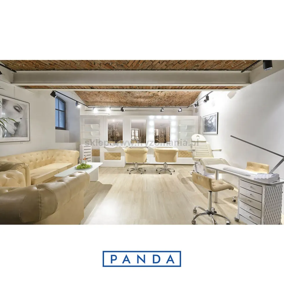 Panda DUKE, fotel fryzjerski w stylu Chesterfield