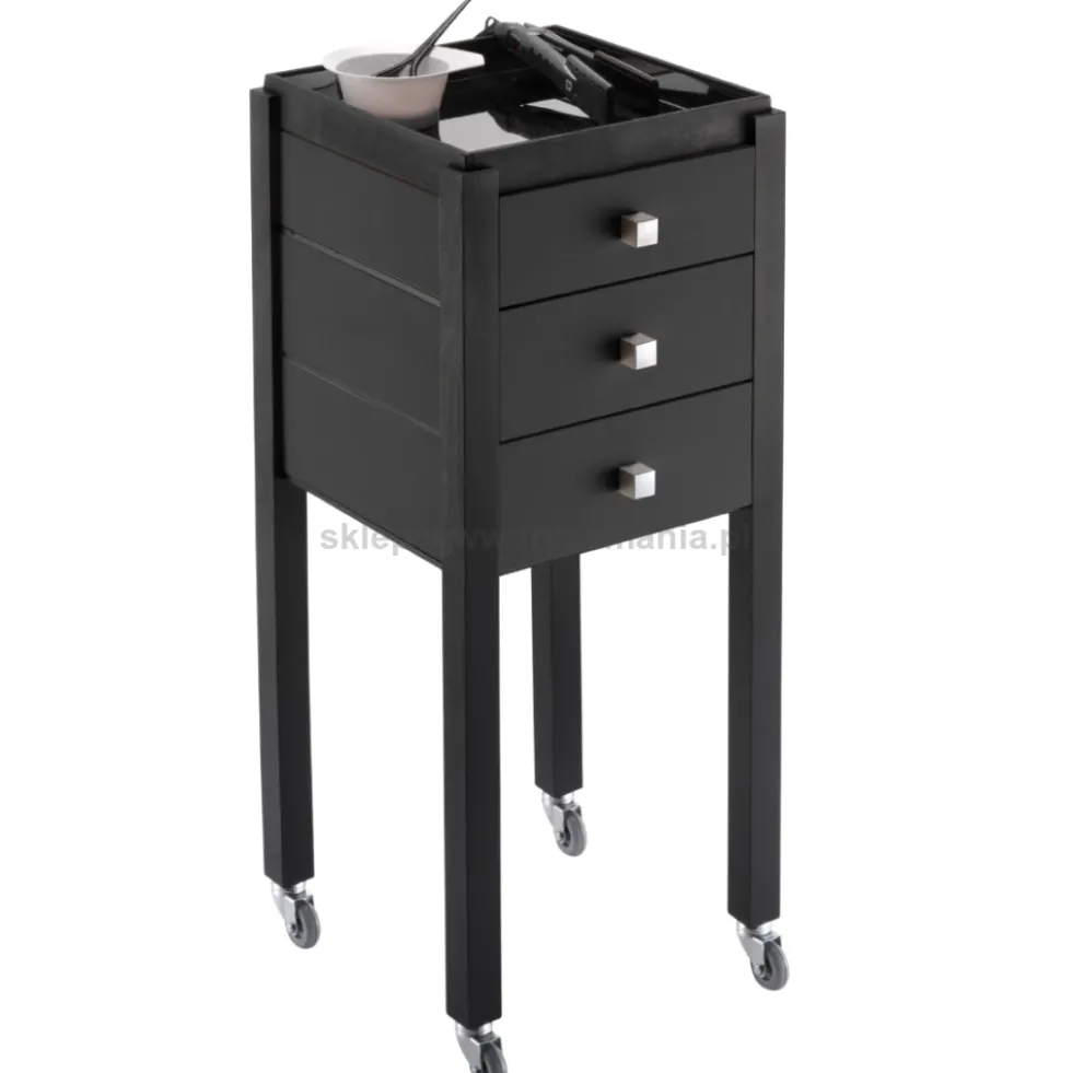 Panda Eco Elegant Pomocnik fryzjerski czarny, drewniany