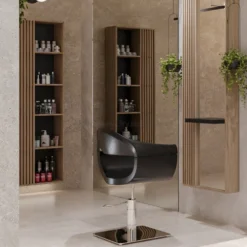 Panda Endo Stolik z lamelami do salonu fryzjerskiego, płyta laminat