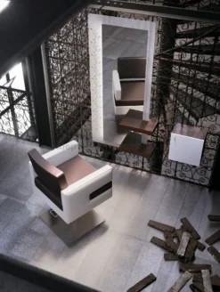 Panda GINZA III RELAX myjnia fryzjerska z regulowanym podnóżkiem