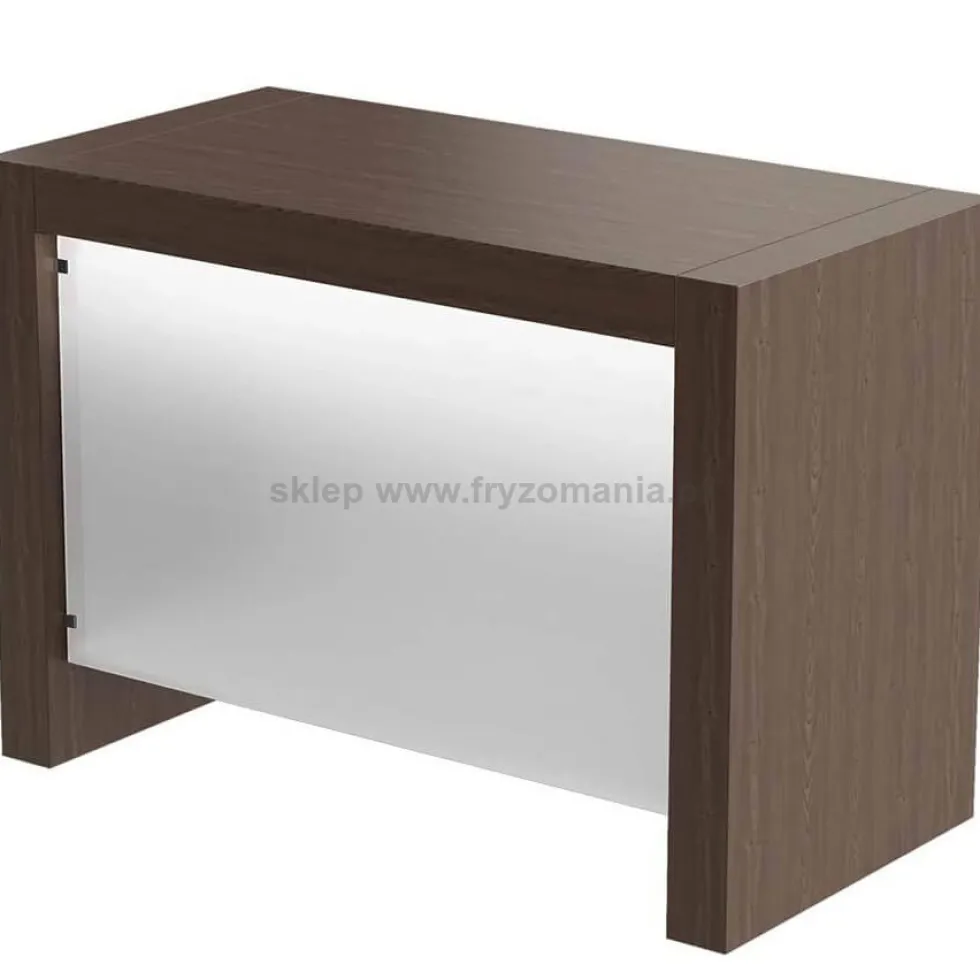 Panda Kubik Recepcja fryzjerska z podświetleniem, płyta fornir