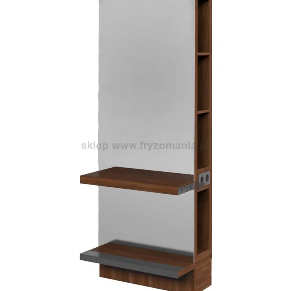 Panda Simple Konsoleta fryzjerska z półkami bez cargo, płyta laminowana