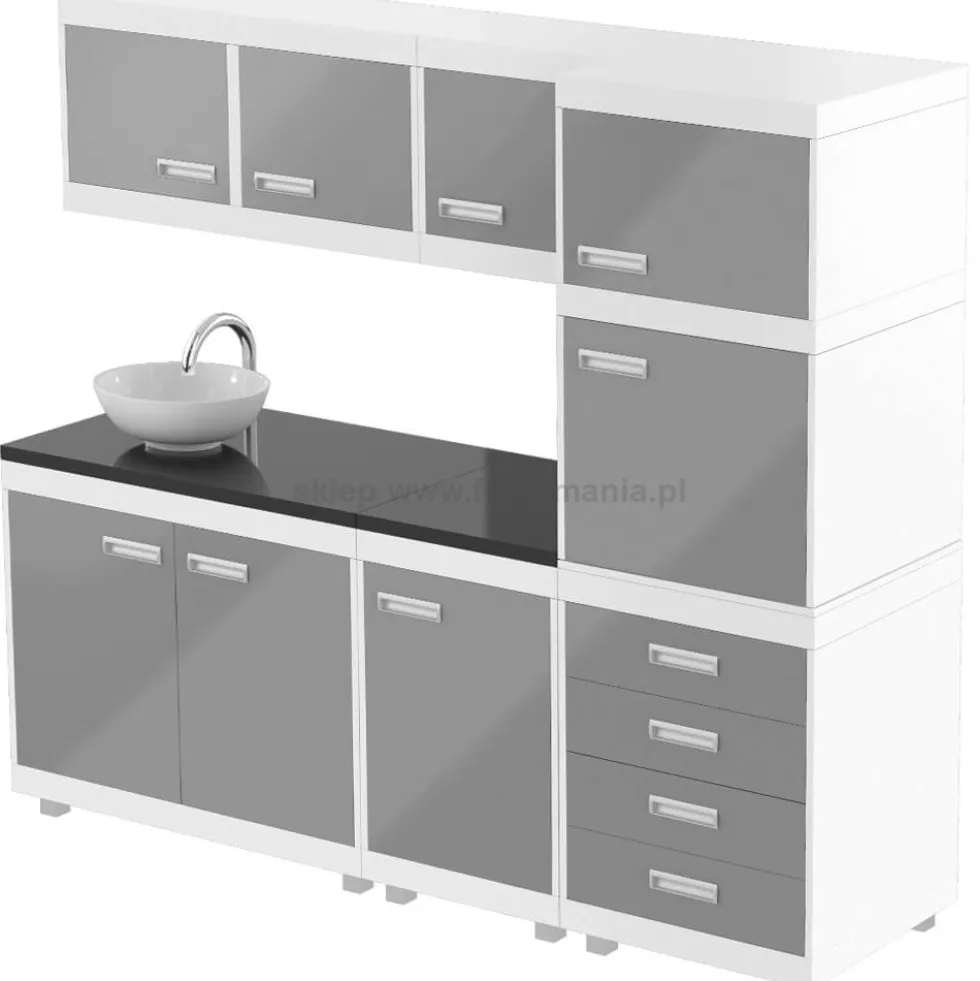 Panda W-50 Labor / Szafka wisząca do salonu fryzjerskiego, płyta MDF