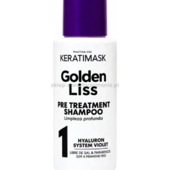 Placenta Life Golden Liss - zestaw do prostowania włosów blond i rozjaśnianych szampon 30ml, maska 150ml i odżywka 30g