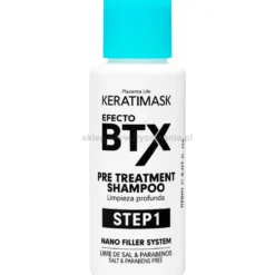 Placenta Life Keratimask Effect BTX - zestaw do włosów bardzo zniszczonych szampon 30ml, maska 150ml i balsam 30g