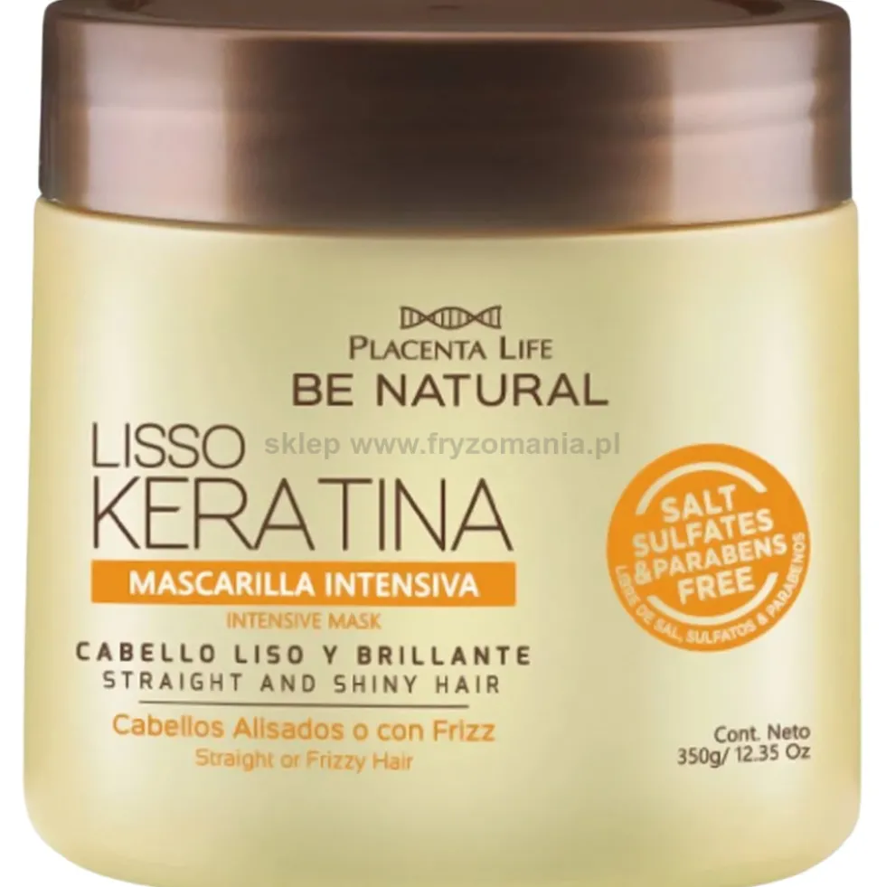 Placenta Life Lisso Keratina Maska po keratynowym prostowaniu włosów 350g