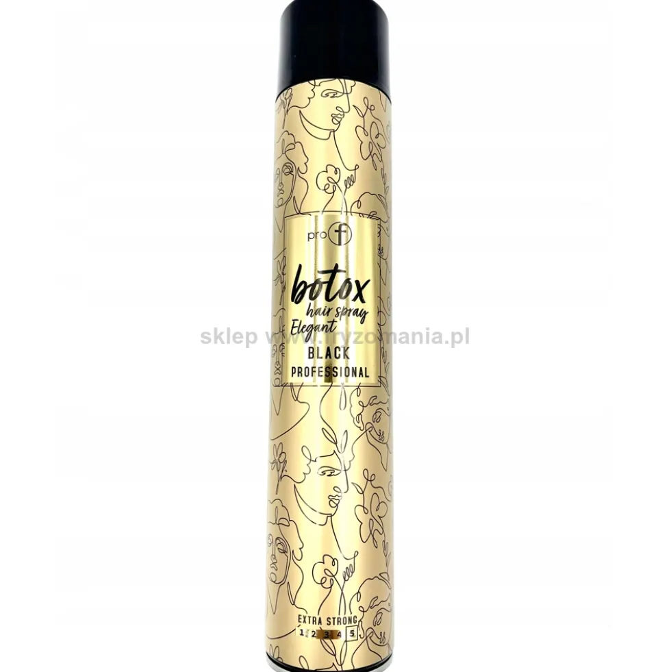 Pro-F Botox Elegant Black Lakier do włosów, bardzo mocny 750ml