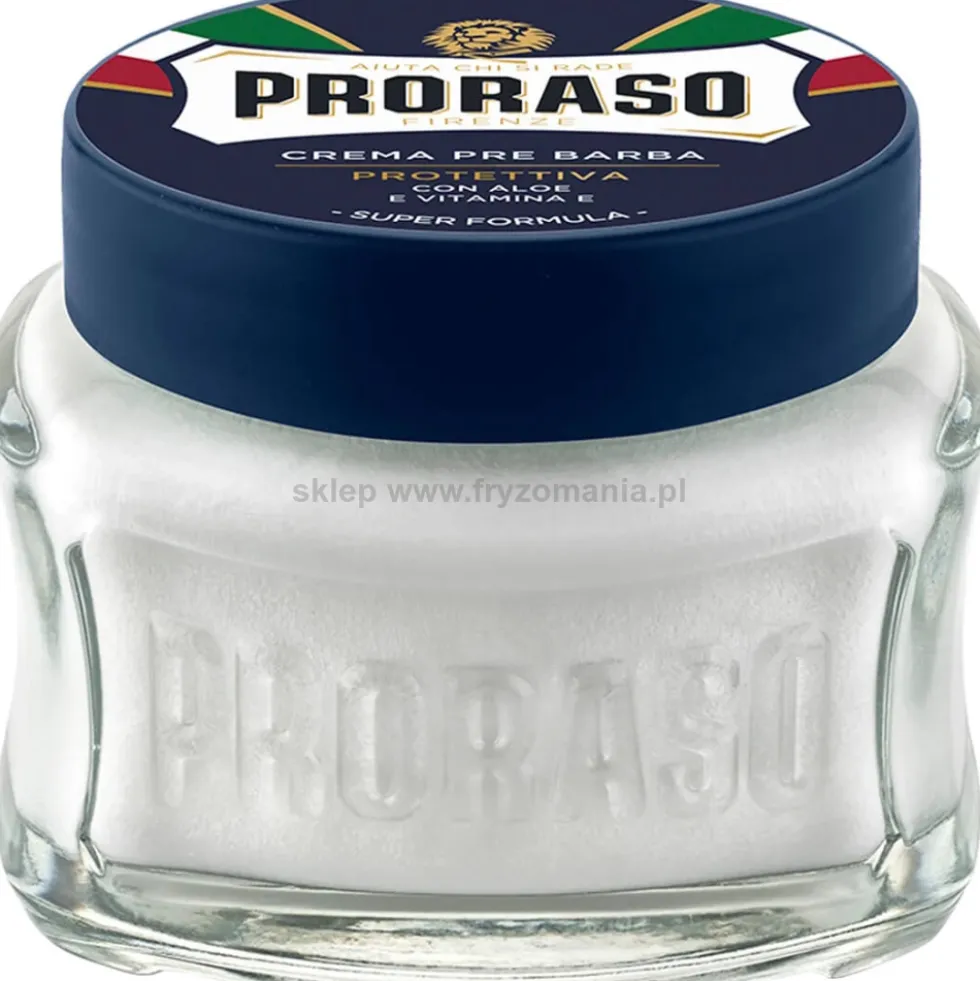 Proraso Blue Pre-Shave Krem przed goleniem do suchej skóry, ochronny i nawilżający 100ml