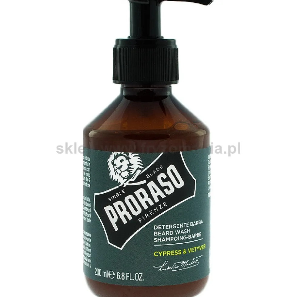 Proraso Cypress & Vetyver szampon do pielęgnacji brody 200ml